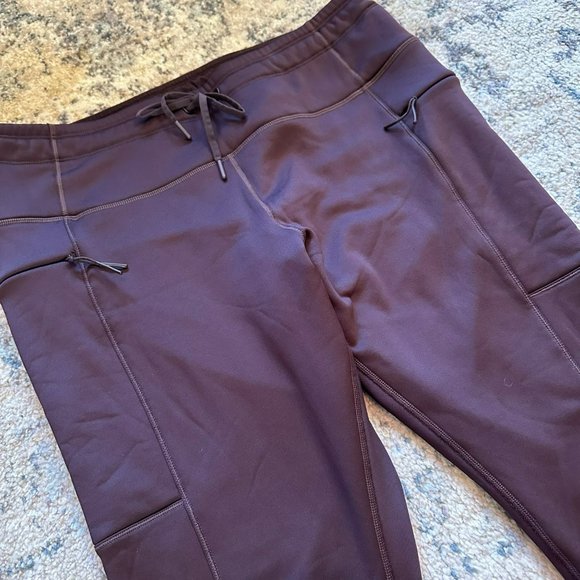 Old Navy | High Waisted Ultra Coze Go Dry Jogger Leggings Womens 2X 2XL Brown - Picture 3 of 10